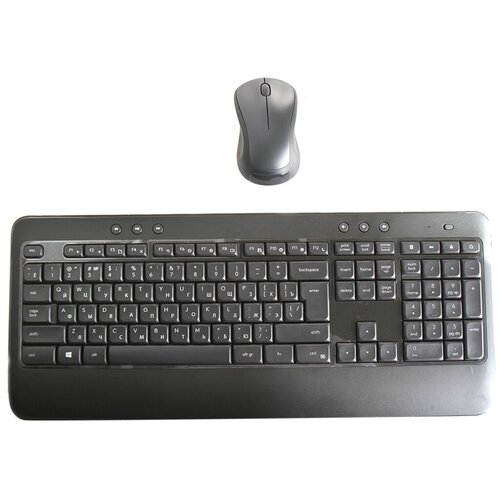 Комплект клавиатура + мышь Logitech MK540 Advanced, графитовый, английская/русская logitech keys to go black rus bt intnl apple 920 010126