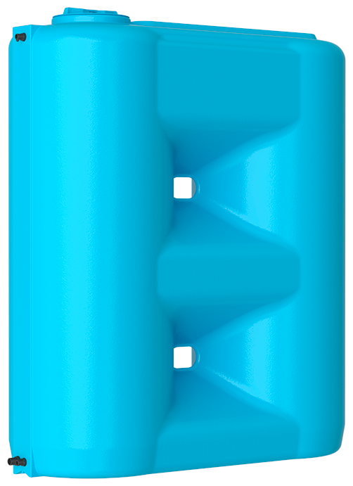 Бак пластиковый Combi W-2000 с поплавковым клапаном, штуцерами, синий - фотография № 1