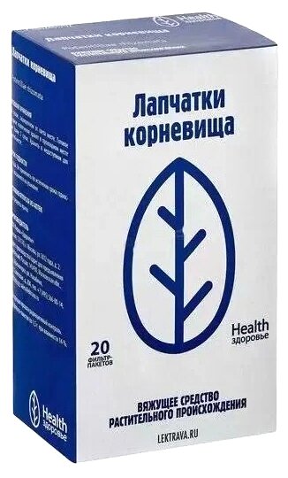 Здоровье Health лекарственный препарат Лапчатки ф/п, 1.5 г, 20 шт.