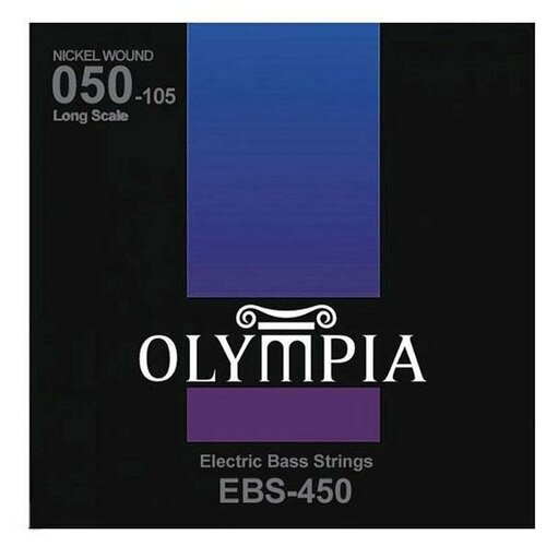 Струны для бас-гитары, Nickel wound, 50-105 Olympia EBS 450