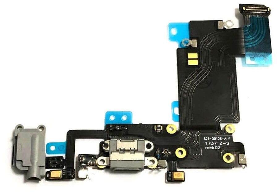 Шлейф зарядки для iPhone 6S Plus черный