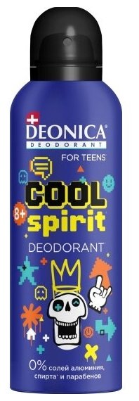 Дезодорант Deonica for Teens Cool Spirit для подростков, 125 мл