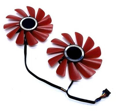 FD10U12S9 (FDC10U12S9-C, DC10H12S9-C) Комплект. Кулеры (вентиляторы охлаждения) для видеокарты HIS, XFX, Sapphire, 4PIN