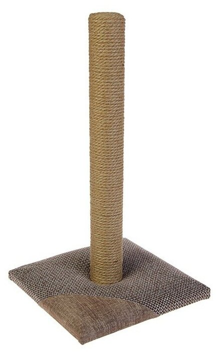 Когтеточка-столбик "Лофт", джут, 50 см микс цветов - фотография № 1