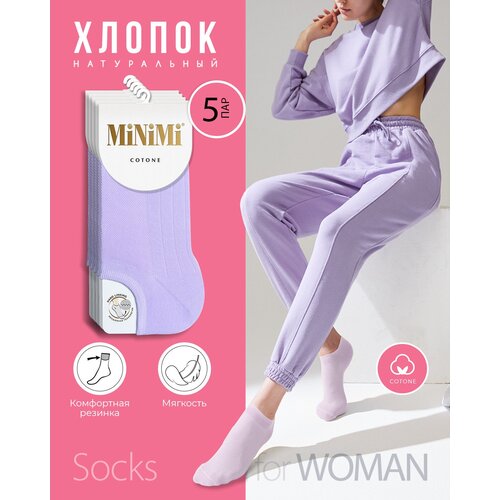 фото Женские носки minimi, 5 пар, размер 39-41, фиолетовый