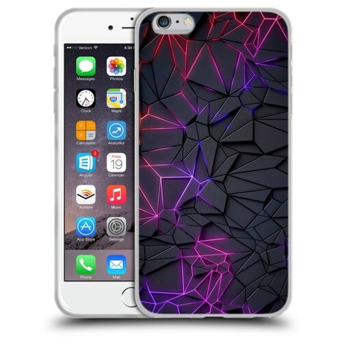 Дизайнерский силиконовый чехол для Iphone 6 Plus/6s Plus Яркие абстракции