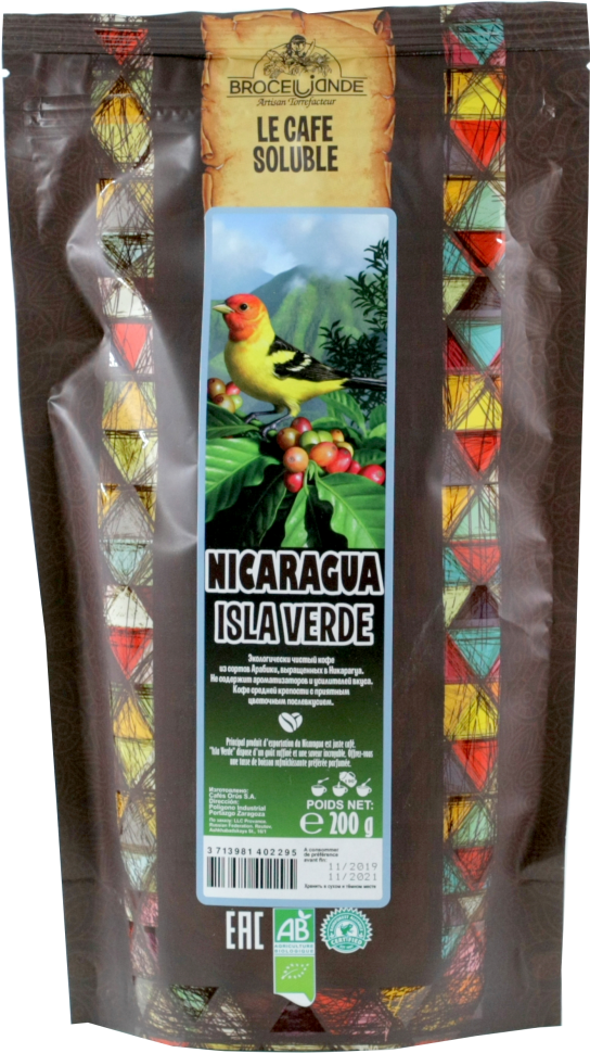Кофе растворимый Broceliande Nicaragua 200 гр