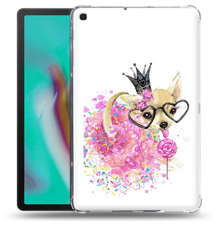 Чехол задняя-панель-накладка-бампер MyPads сладкая принцесса для Samsung Galaxy Tab A 10.1 SM-T510 (2019)/Samsung Galaxy Tab A 10.1 SM-T515 (2019) противоударный