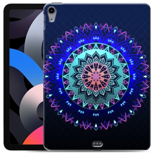 фото Дизайнерский силиконовый чехол для ipad air 2020 светящиеся мандалы 100gadgets
