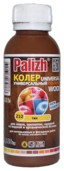 Универсальная колеровочная паста Palizh №212 WOOD 0,1л тик 11598393 - фотография № 1