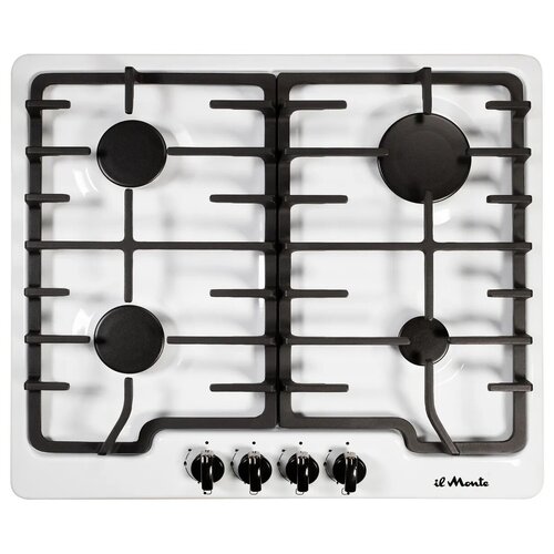 Встраиваемая варочная поверхность газовая ширина 60 см Электроподжиг Чугунные решетки il Monte BH-607E NSD 1268500₽