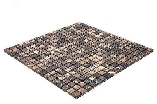 Мозаика из натурального камня Natural Mosaic 7M022-15T-(Emperador-Dark) коричневый квадрат матовый - фотография № 7