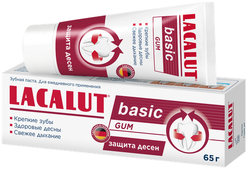 Lacalut basic gum зубная паста, 65 г