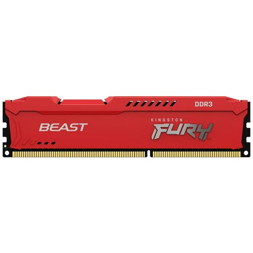 Оперативная память для компьютера Kingston FURY Beast Red DIMM 8Gb DDR3 1600MHz KF316C10BR/8