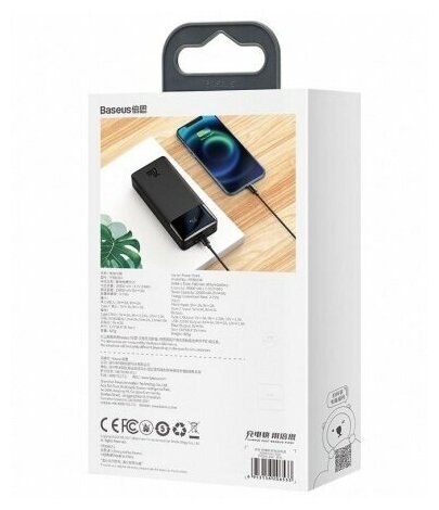 Внешний аккумулятор Baseus Bipow Digital Display 30000mAh 20W White (PPDML-N02) - фото №15