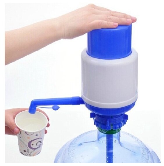 Помпа для воды ZDK Water H03 (под бутыли 25 3 5 8 10 л диаметр 85см) / Водяная помпа / Механическая помпа / Ручной насос для воды