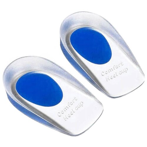 Стельки для обуви подпяточники полустельки гелевые силиконовые с амортизацией под пятку универсальный размер 40-46 337₽