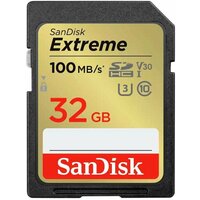 Карта памяти SanDisk Extreme 32GB 100MB/s Class 10 UHS-I (SDSDXVT-032G-GNCIN)