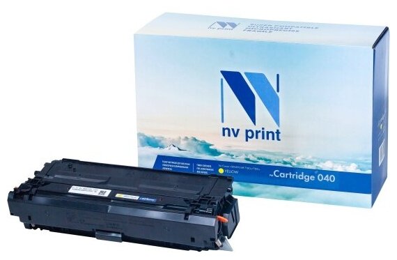 Картридж NV Print NVP совместимый NV-040 Yellow для Canon i-SENSYS LBP 710Cx/712Cx (5400k)