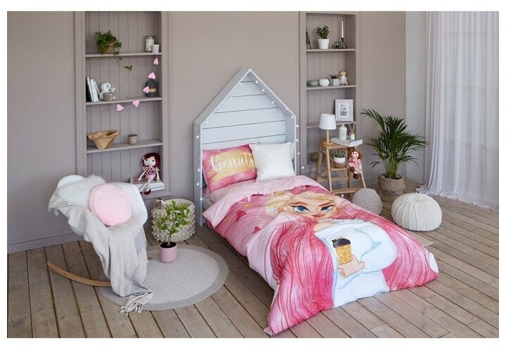 Комплект постельного белья Этель Fashion girl, 1.5-спальное, бязь, розовый - фотография № 2