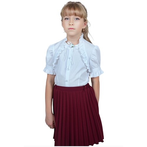 фото Школьная юбка инфанта, мини, размер 170/88, бордовый