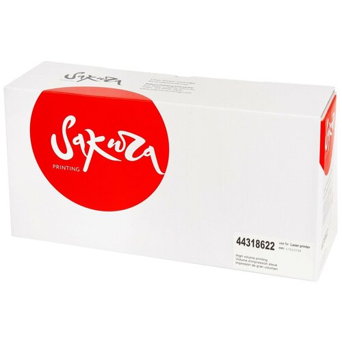 Картридж Sakura SA44318622 совместимый (Oki 44318622) 11500 стр, черный картридж sakura tn3330 3000 стр черный