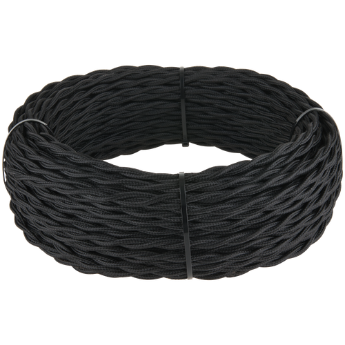 Ретро кабель Werkel витой трехжильный 1,5 мм черный W6453508 4690389165887