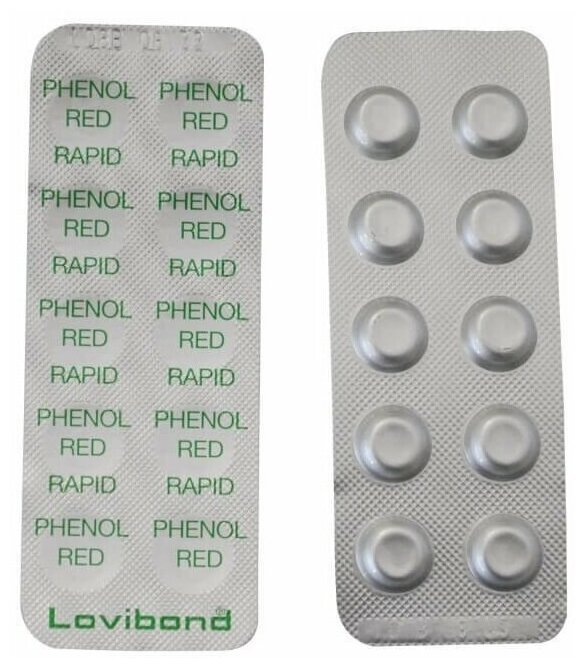 Тестерные таблетки для ручного тестера ph Phenol Red LOVIBOND (комплект 50 таблеток) - фотография № 4