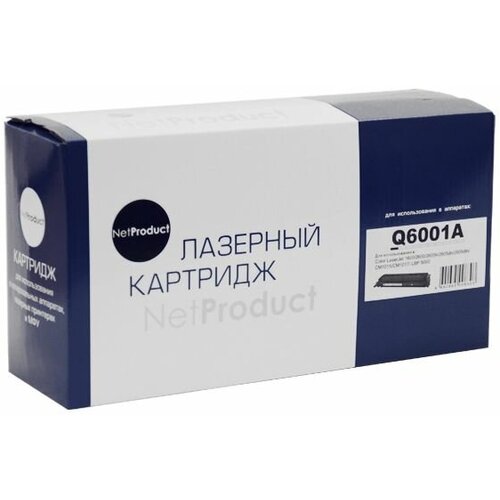 Картридж NetProduct (N-Q6001A) для HP CLJ 1600/2600/2605, Восстановленный, C, 2K