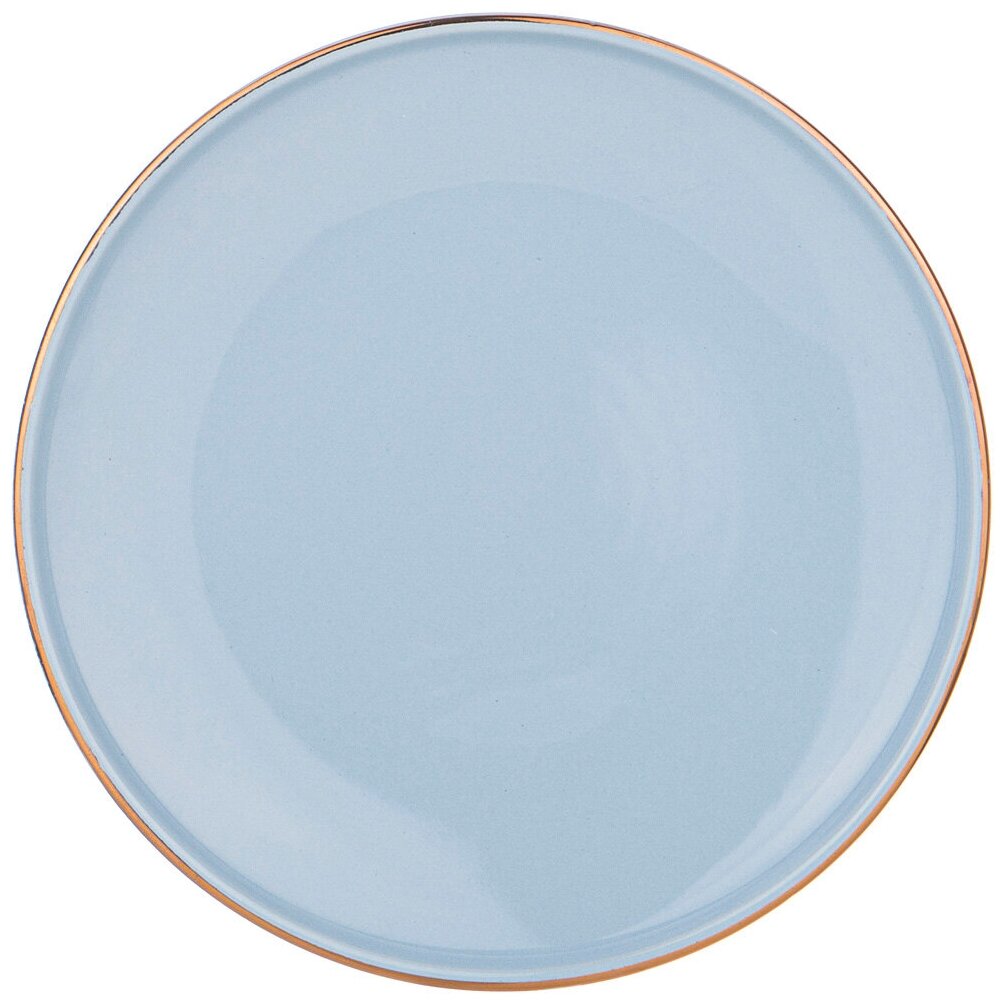 Тарелка закусочная solo 20,5 см бледно-голубая Bronco (165918)