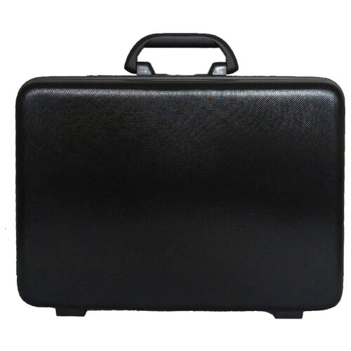 Портфель President, фактура зернистая, черный