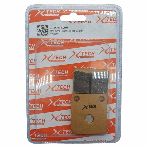 Колодки тормозные задние дисковые однопоршневой суппорт CRF125, TTR125 (№3) X-TECH полуметаллические