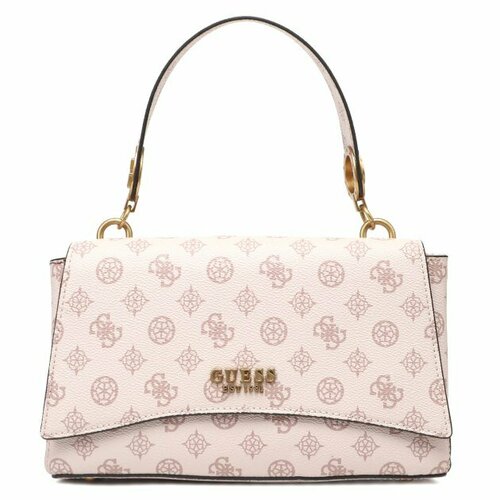 Сумка GUESS, розовый сумка сэтчел guess stephi handle flap коричневый