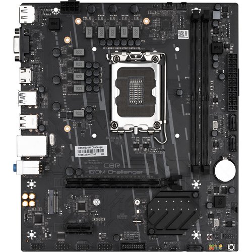 Материнская плата CBR H610M Challenger OEM MB-MSH610M-95W-BLK 1011000₽