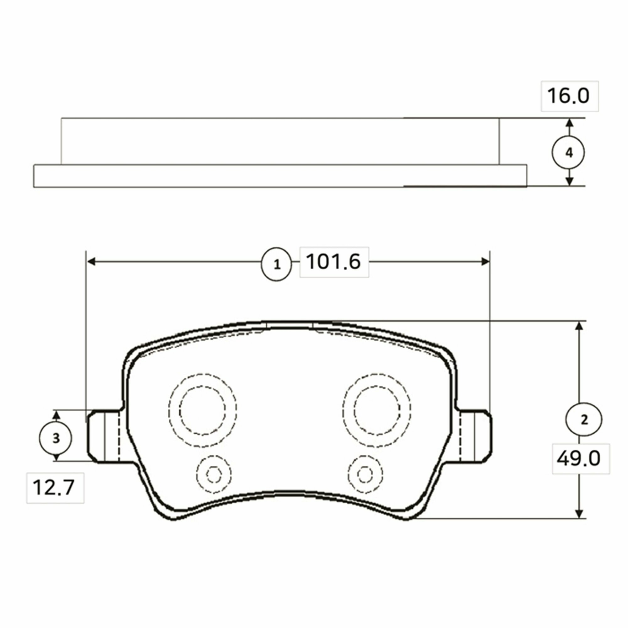 Колодки тормозные Форд Галакси Вольво FORD GALAXY/S-MAX/VOLVO S80/V70/XC60/XC70 07- задние Комплект 4 шт