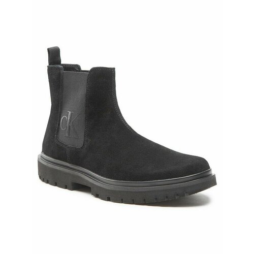 Ботинки Calvin Klein Jeans, размер EU 41, черный кожаные ботинки челси geo stiletto chelsea boot 90 pat calvin klein черный