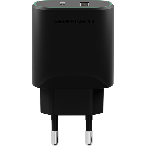 Gerffins Зарядное устройство сетевое Gerffins Pro USB-A/С 30W, черное