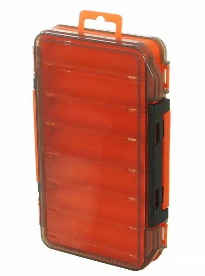 Коробка для воблеров Акватек 17300 двухсторонняя 14 ячеек (200*125*38) Цвет: Оранжевый