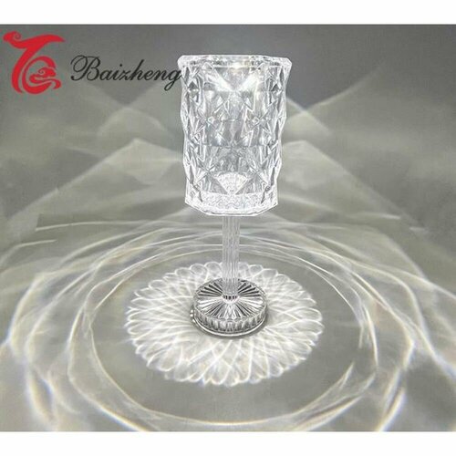 Ночник светодиодный led 9*26 см перезаряжаемый прозрачный Baizheng