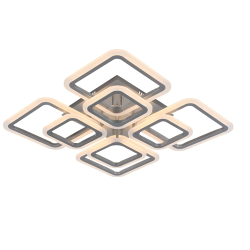 Управляемая светодиодная люстра с пультом и подсветкой K7017344 WH RGB Белый 192W 8700₽