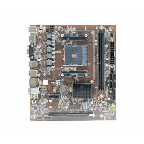 Материнская плата AFOX B450D4-MA-V4 (SocketAM4, AMD B450, mATX,2DDR4, M.2, PCI-E16, PCI-E, HDMI, VGA, PC3200) материнская плата afox a520d4 ma v2 socketam4 amd a520 matx