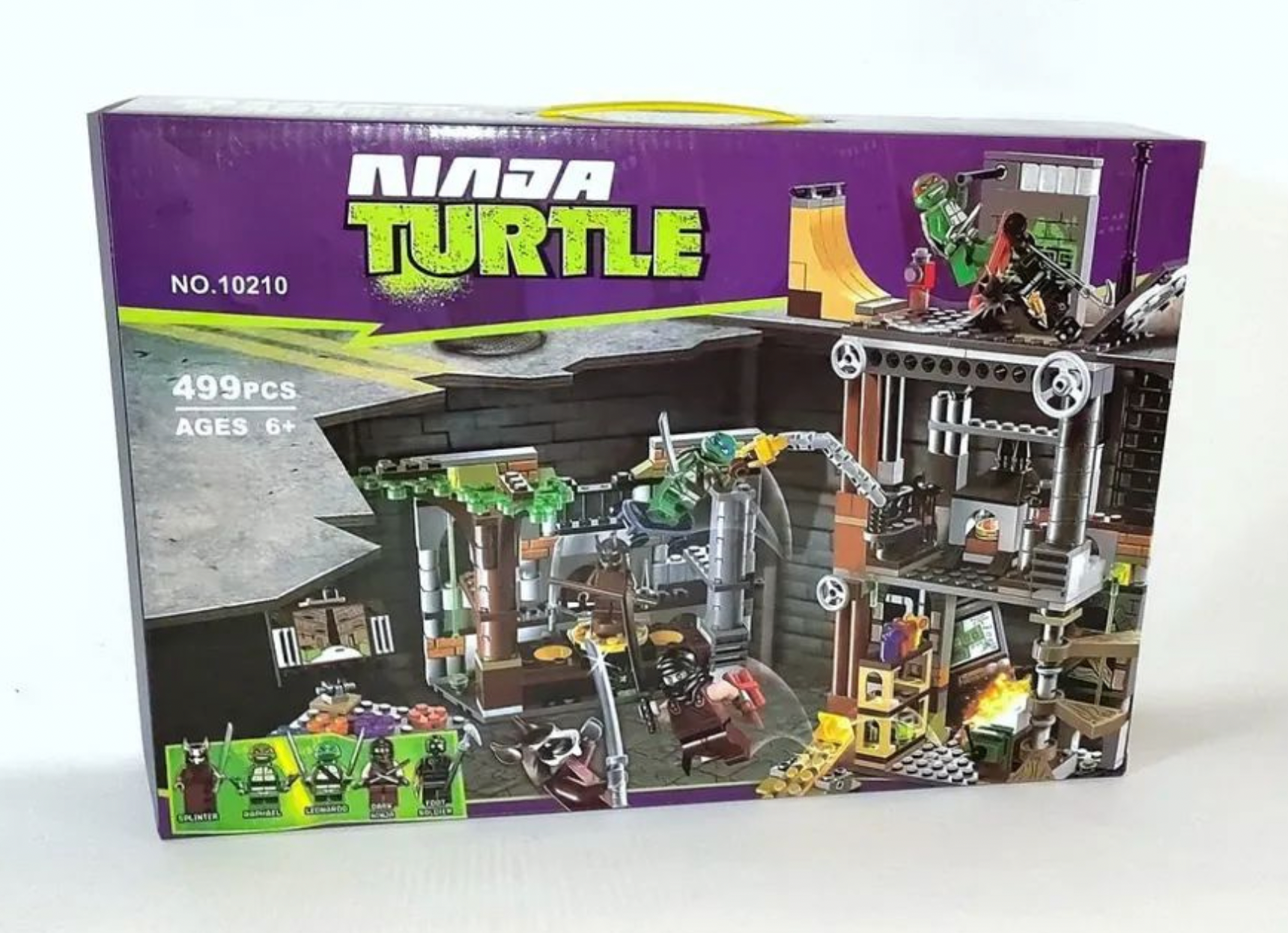 Конструктор Черепашки Ниндзя Ninja Turtle Атака логова черепашек, 499 деталей