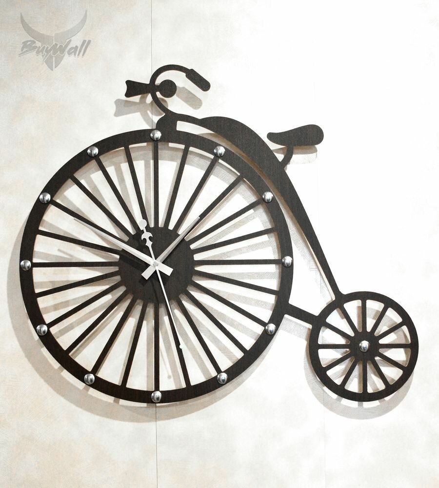 Часы настенные Велосипед в лофт стиле