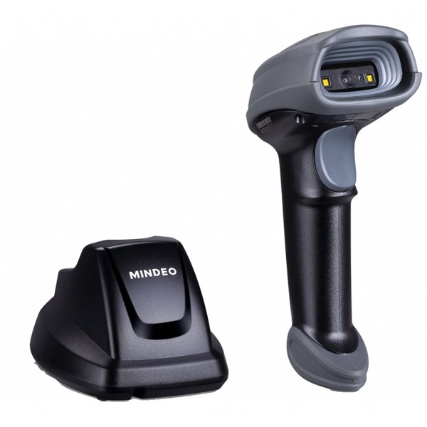 Сканер штрихкодов Mindeo RF USB Kit: 2D, base 433 MHz, cable USB