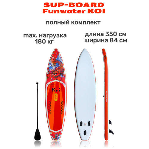 Сапборд надувной Funwater Koi 350 х 84 см