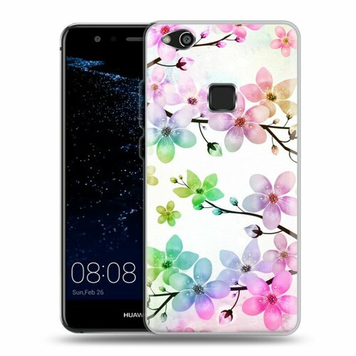 Дизайнерский силиконовый чехол для Huawei P10 Lite Органические цветы дизайнерский силиконовый чехол для iphone 12 pro органические цветы
