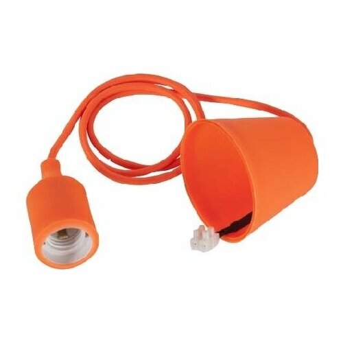 Подвесной светильник E27 оранжевый, текстильный кабель 88924 – Scharnberger+Has. – 4034451889248