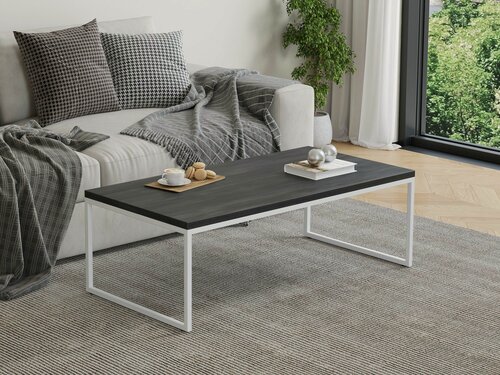 Изображение товара Столик журнальный Айсберг Лофт 03 Белый/северное дерево темное