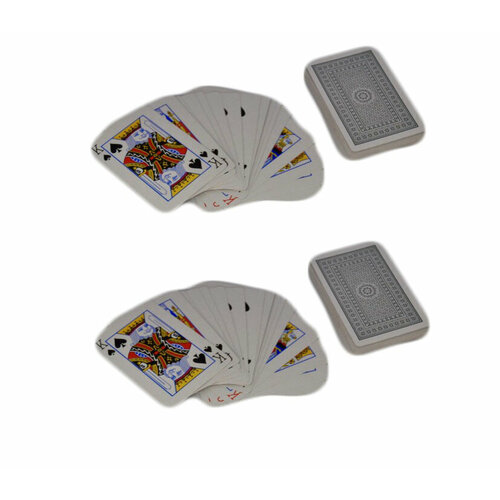 Набор из 2х колод игральных карт с пластиковым покрытием с обеих сторон 54 штук карты игральные с пластиковым покрытием 54 штуки