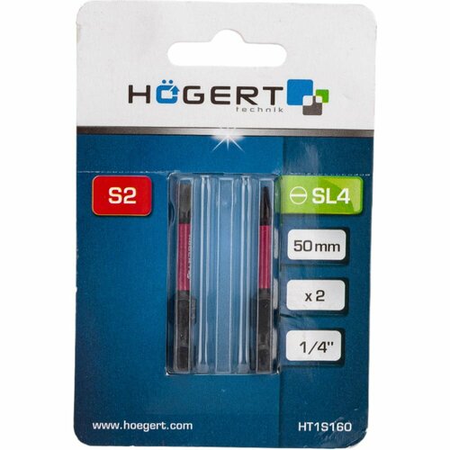 Ударные биты HOEGERT TECHNIK HT1S160 422₽